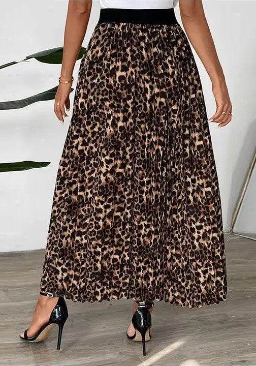 Leopard pleated maxi skirt - Shop Style & More | Fresh Looks, Everyday Deals & Free Shipping