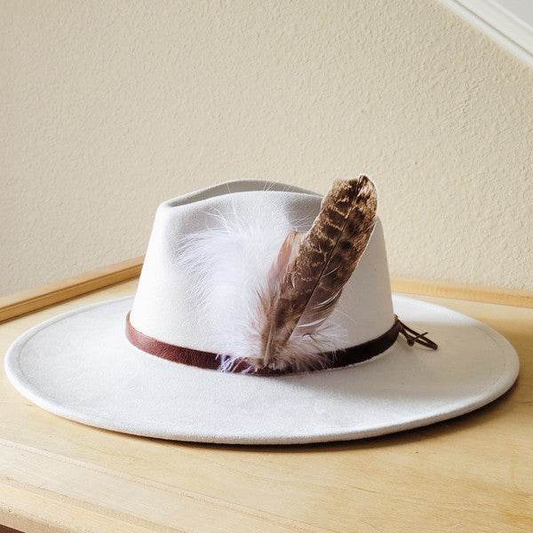 Brown Leather Hat Band w/ Feather Accents - Shop Style & More | Fresh Looks, Everyday Deals & Free Shipping