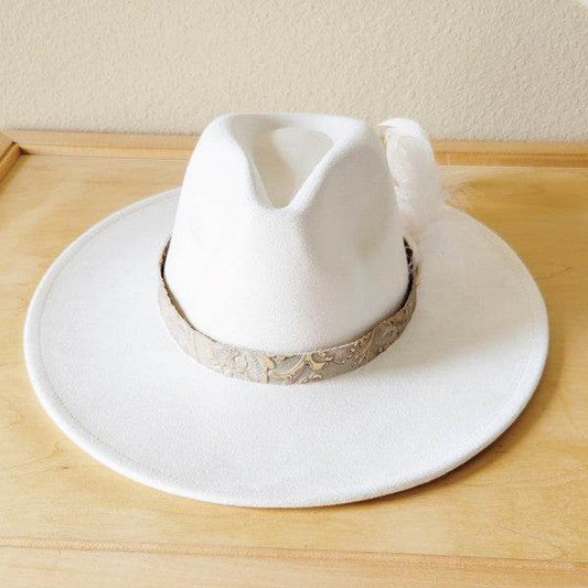 Gilded Cowboy Leather Hat Band w/ Feather accents - Shop Style & More | Fresh Looks, Everyday Deals & Free Shipping