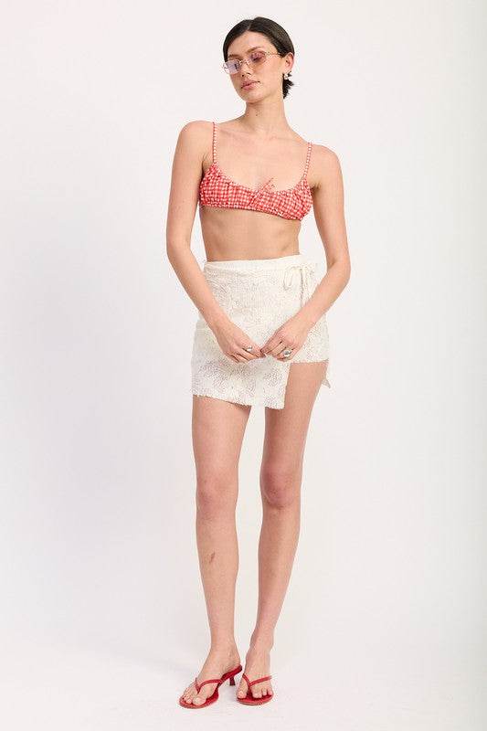 LACE WRAP SKIRT WITH DRAWSTRING - Shop Style & More | Fresh Looks, Everyday Deals & Free Shipping
