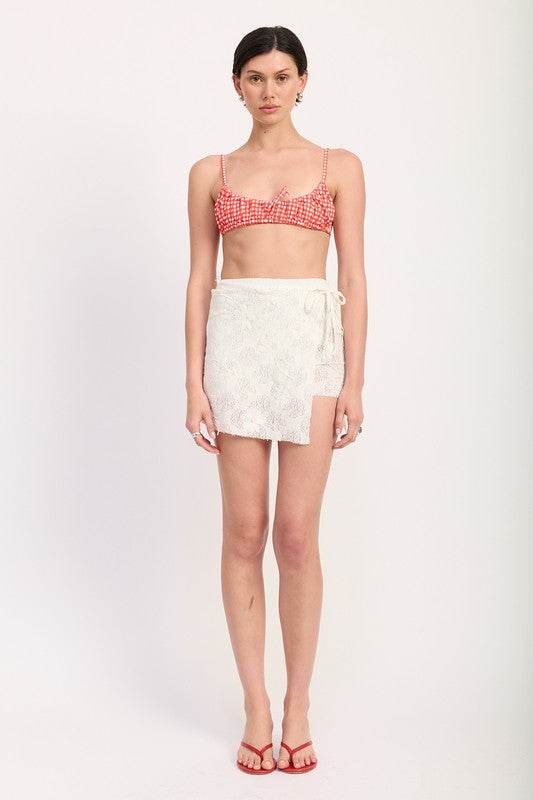 LACE WRAP SKIRT WITH DRAWSTRING - Shop Style & More | Fresh Looks, Everyday Deals & Free Shipping