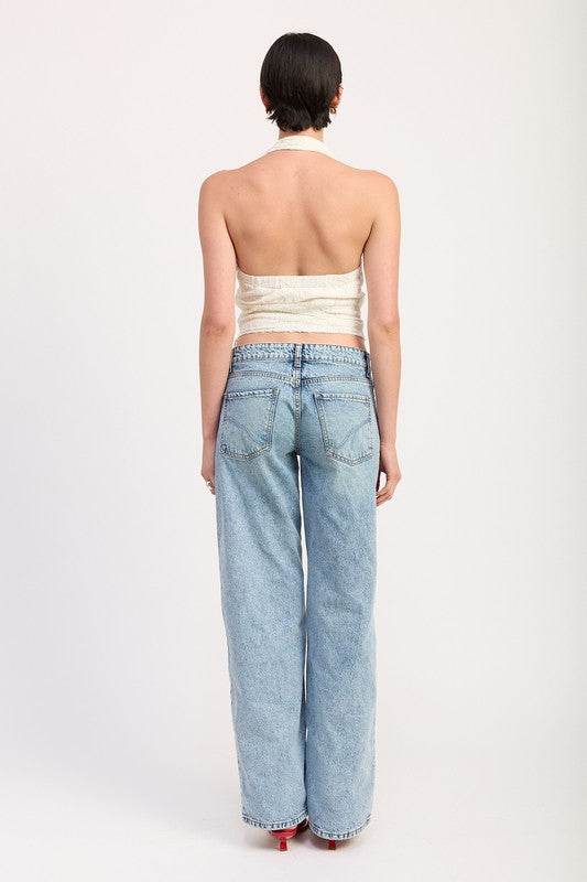 CROPPED HALTER TOP WITH LACE DETAIL - Shop Style & More | Fresh Looks, Everyday Deals & Free Shipping