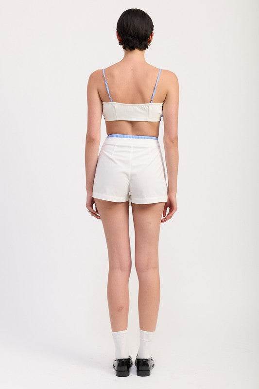 STRIPED RUFFLE TIE FRONT BRALETTE - Shop Style & More | Fresh Looks, Everyday Deals & Free Shipping