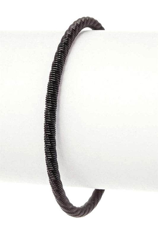Textured Stainless Steel Adjustable Cuff Bangle - Shop Style & More | Fresh Looks, Everyday Deals & Free Shipping