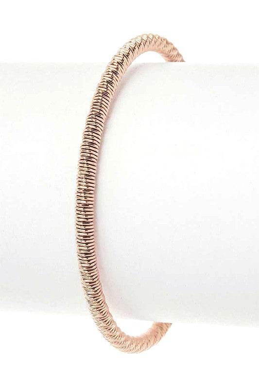 Textured Stainless Steel Adjustable Cuff Bangle - Shop Style & More | Fresh Looks, Everyday Deals & Free Shipping