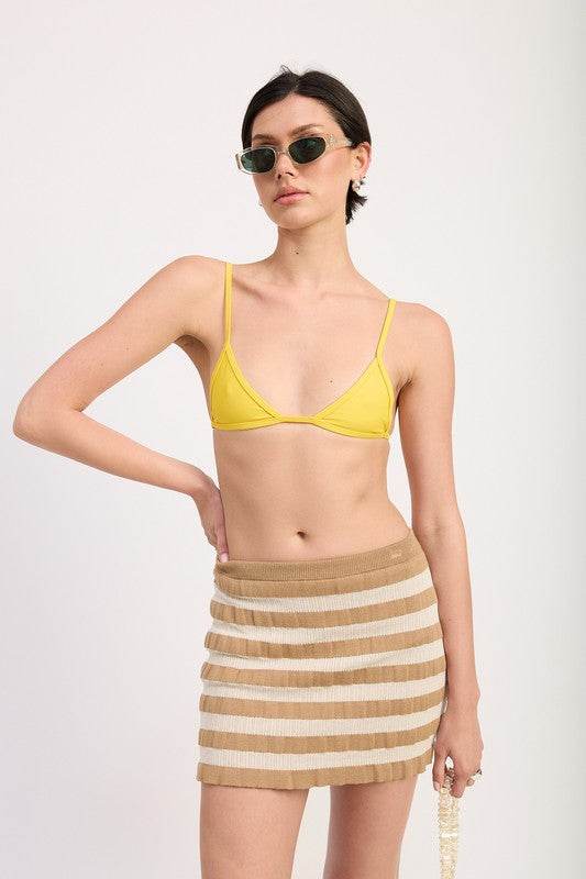STRIPED RIBBED KNIT MINI SKIRT - Shop Style & More | Fresh Looks, Everyday Deals & Free Shipping