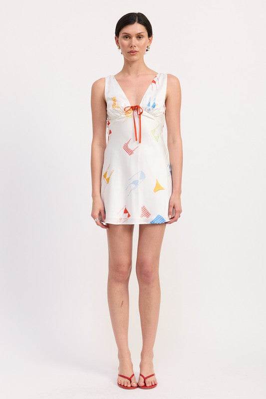 BIKINI PRINT SATIN MINI DRESS - Shop Style & More | Fresh Looks, Everyday Deals & Free Shipping