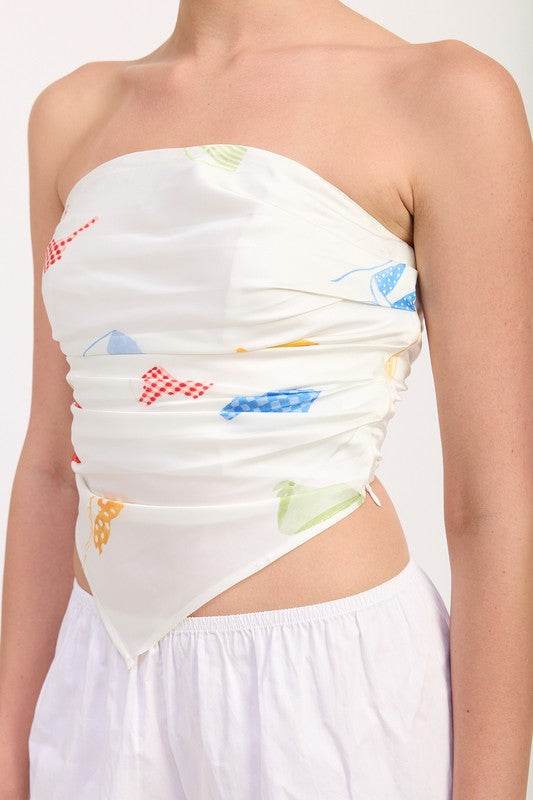 PRINTED TUBE SCARF TOP - Shop Style & More | Fresh Looks, Everyday Deals & Free Shipping