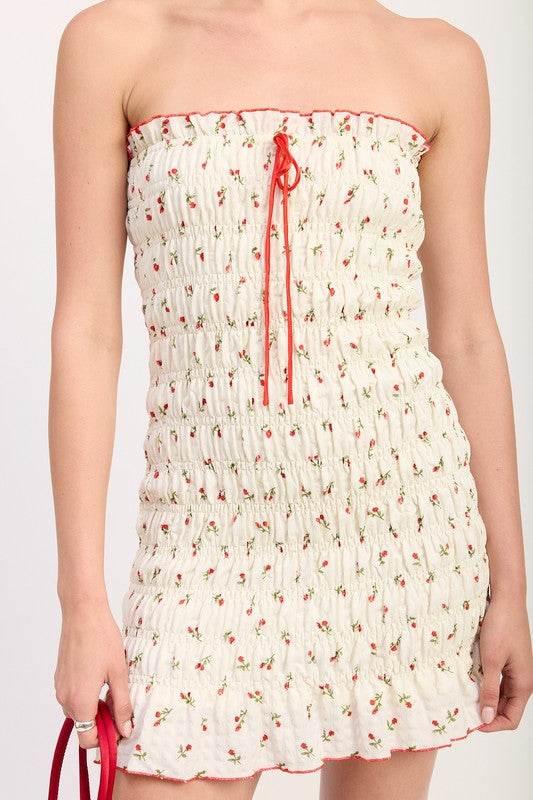 FLORAL SMOCKED TUBE DRESS - Shop Style & More | Fresh Looks, Everyday Deals & Free Shipping