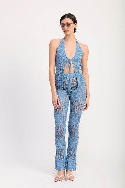 CROCHET HALTER TIE FRONT TOP - Shop Style & More | Fresh Looks, Everyday Deals & Free Shipping