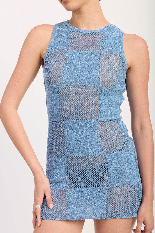 SLEEVELESS MINI KNIT DRESS WITH OPEN BACK - Shop Style & More | Fresh Looks, Everyday Deals & Free Shipping