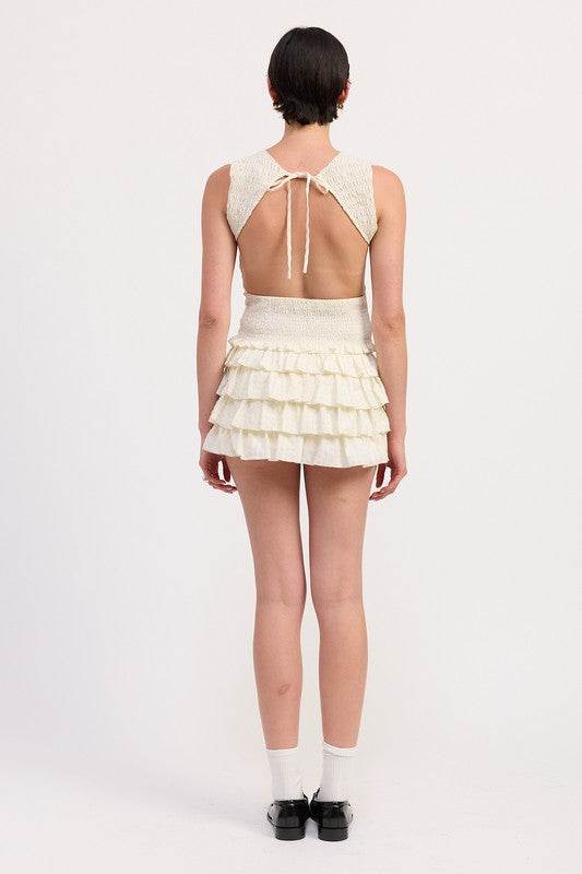 TIERED RUFFLE MINI SKIRT - Shop Style & More | Fresh Looks, Everyday Deals & Free Shipping