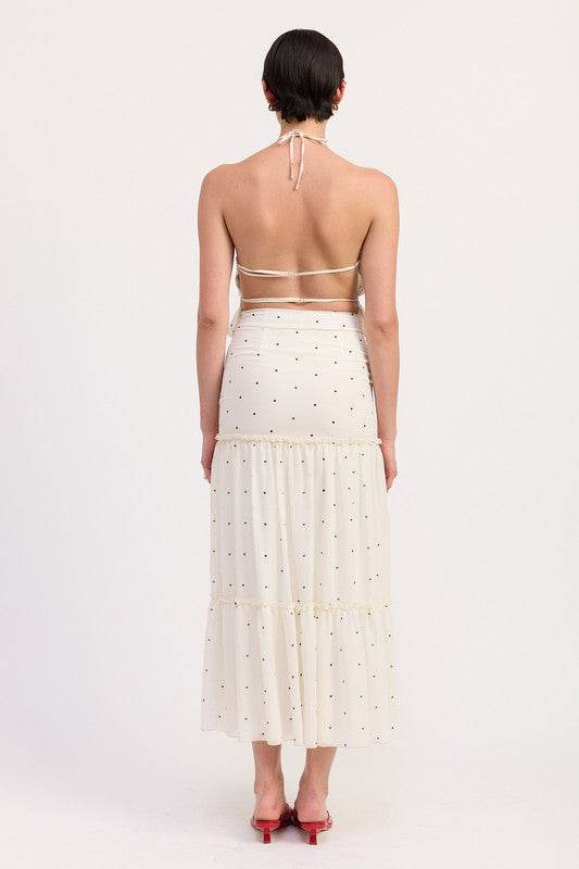 TIERED RUFFLE MIDI SKIRT - Shop Style & More | Fresh Looks, Everyday Deals & Free Shipping
