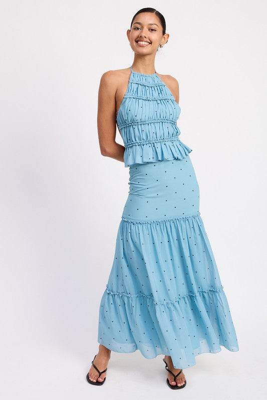 TIERED RUFFLE MIDI SKIRT - Shop Style & More | Fresh Looks, Everyday Deals & Free Shipping