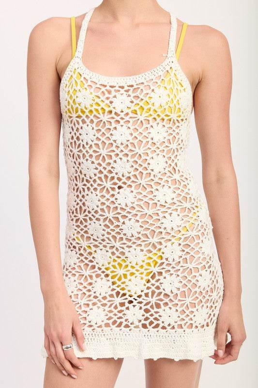 FLORAL CROCHET COVER UP DRESS - Shop Style & More | Fresh Looks, Everyday Deals & Free Shipping