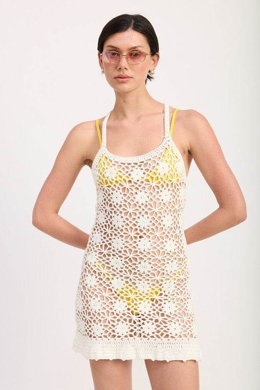 FLORAL CROCHET COVER UP DRESS - Shop Style & More | Fresh Looks, Everyday Deals & Free Shipping