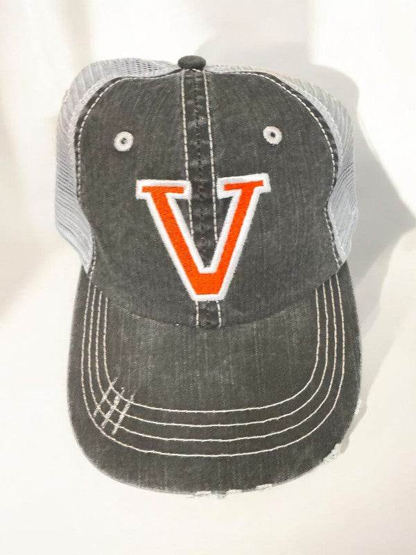 Varsity Block V Embroidered Game Day Trucker Hat - Shop Style & More | Fresh Looks, Everyday Deals & Free Shipping