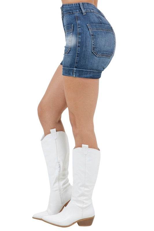 Willow Denim Short in Dark Wash - Shop Style & More | Fresh Looks, Everyday Deals & Free Shipping