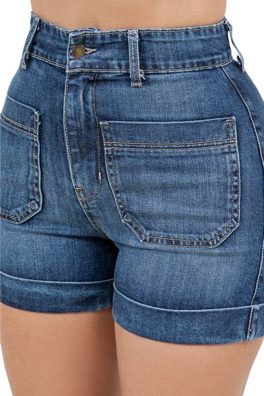 Willow Denim Short in Dark Wash - Shop Style & More | Fresh Looks, Everyday Deals & Free Shipping