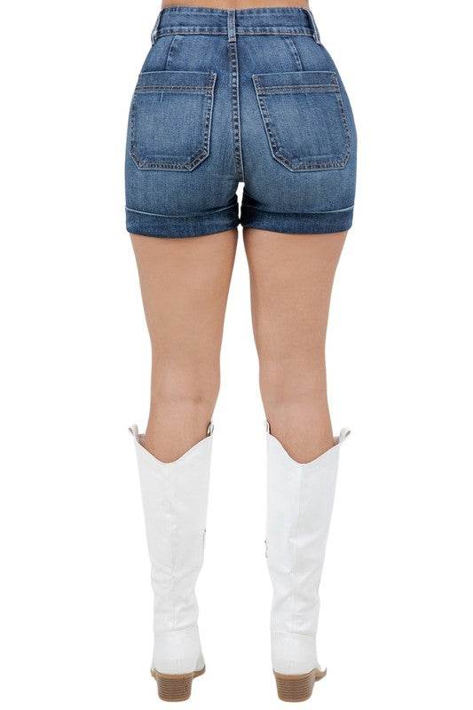 Willow Denim Short in Dark Wash - Shop Style & More | Fresh Looks, Everyday Deals & Free Shipping