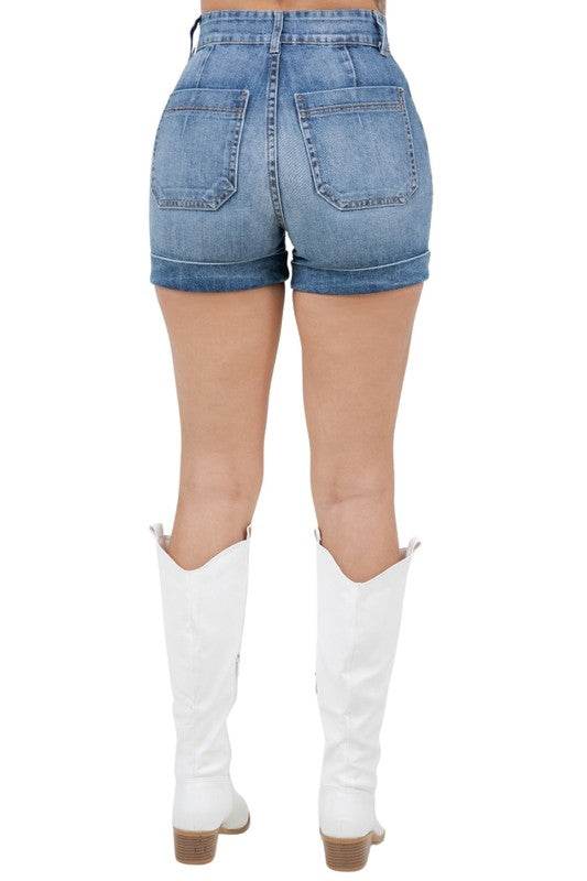 Willow Denim Short in Medium Wash - Shop Style & More | Fresh Looks, Everyday Deals & Free Shipping