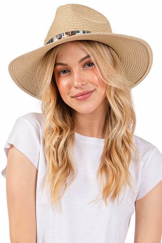 Sea Shell Hat Band Straw Fedora Sun Hat - Shop Style & More | Fresh Looks, Everyday Deals & Free Shipping