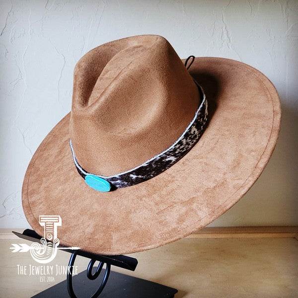 Spotted Hide w/Turq Slab Leather Band Choice Hat - Shop Style & More | Fresh Looks, Everyday Deals & Free Shipping