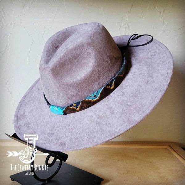 Blue Navajo Turquoise Slab Leather Band Choice Hat - Shop Style & More | Fresh Looks, Everyday Deals & Free Shipping