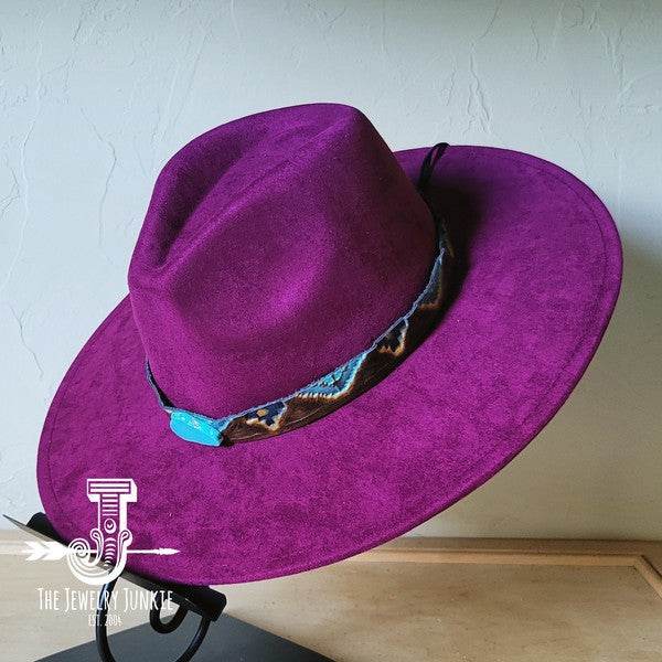Blue Navajo Turquoise Slab Leather Band Choice Hat - Shop Style & More | Fresh Looks, Everyday Deals & Free Shipping