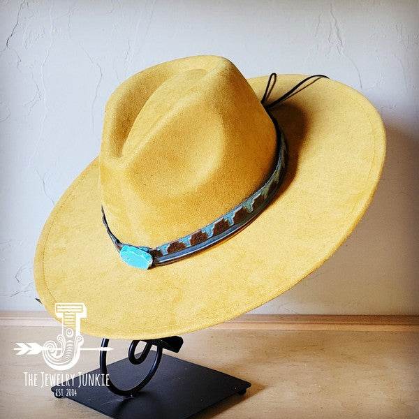Blue Navajo Turquoise Slab Leather Band Choice Hat - Shop Style & More | Fresh Looks, Everyday Deals & Free Shipping