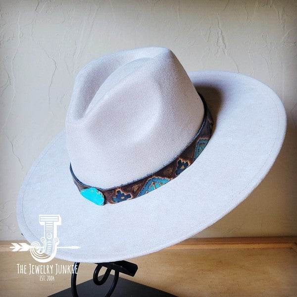Blue Navajo Turquoise Slab Leather Band Choice Hat - Shop Style & More | Fresh Looks, Everyday Deals & Free Shipping