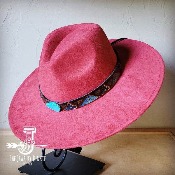 Blue Navajo Turquoise Slab Leather Band Choice Hat - Shop Style & More | Fresh Looks, Everyday Deals & Free Shipping
