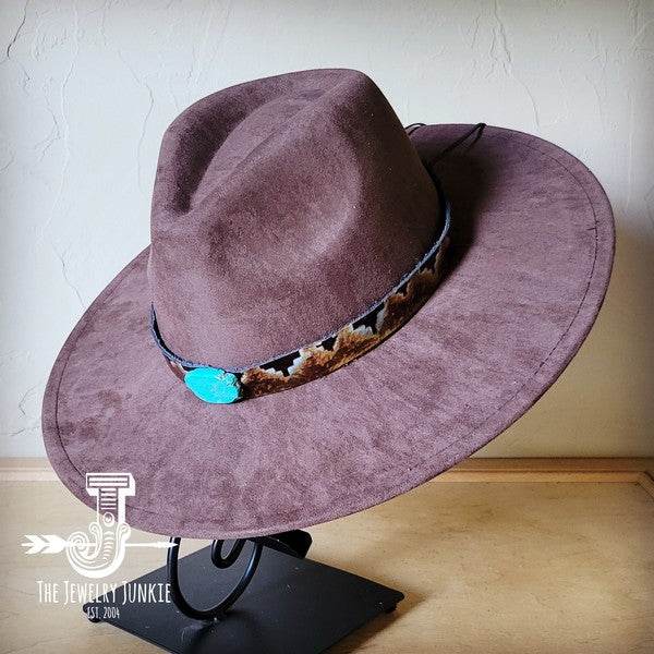 Blue Navajo Turquoise Slab Leather Band Choice Hat - Shop Style & More | Fresh Looks, Everyday Deals & Free Shipping