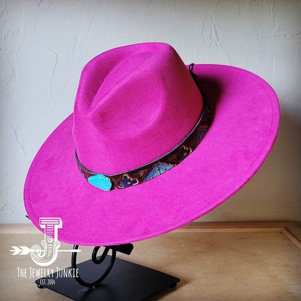 Blue Navajo Turquoise Slab Leather Band Choice Hat - Shop Style & More | Fresh Looks, Everyday Deals & Free Shipping
