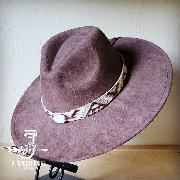 Gold Aztec Turq Slab Leather Band Choice Hat - Shop Style & More | Fresh Looks, Everyday Deals & Free Shipping