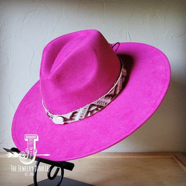 Gold Aztec Turq Slab Leather Band Choice Hat - Shop Style & More | Fresh Looks, Everyday Deals & Free Shipping