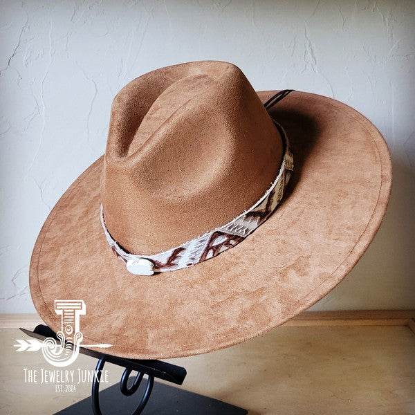 Gold Aztec Turq Slab Leather Band Choice Hat - Shop Style & More | Fresh Looks, Everyday Deals & Free Shipping
