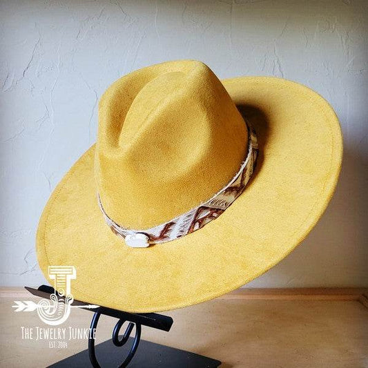 Gold Aztec Turq Slab Leather Band Choice Hat - Shop Style & More | Fresh Looks, Everyday Deals & Free Shipping