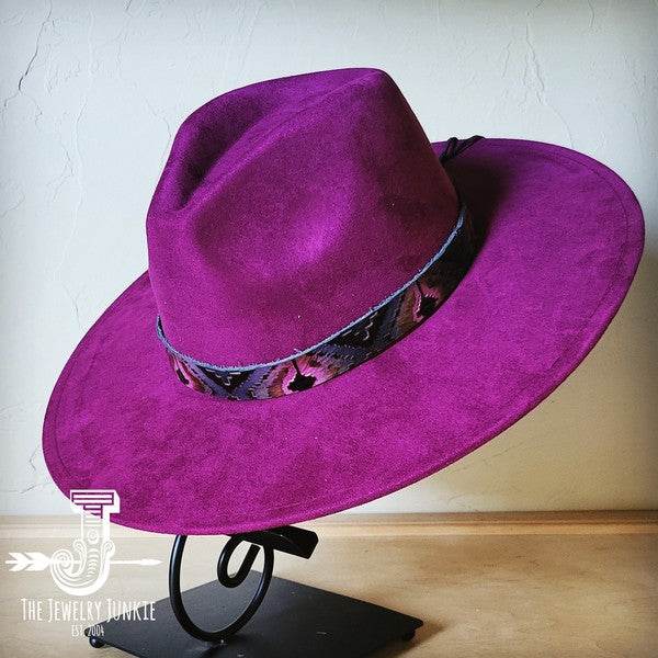 Magenta Navajo Western Leather Band Choice Hat - Shop Style & More | Fresh Looks, Everyday Deals & Free Shipping