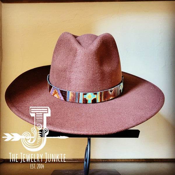 Magenta Navajo Western Leather Band Choice Hat - Shop Style & More | Fresh Looks, Everyday Deals & Free Shipping