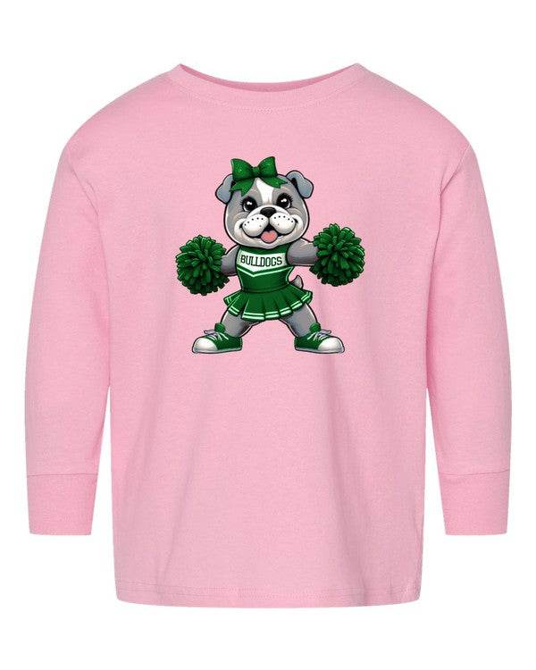 Bulldog Cheerleader Toddler Graphic Tee - Shop Style & More | Fresh Looks, Everyday Deals & Free Shipping