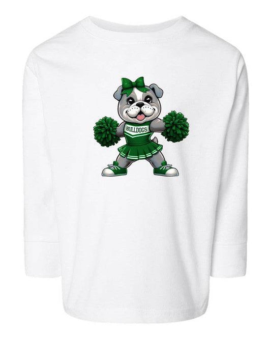 Bulldog Cheerleader Toddler Graphic Tee - Shop Style & More | Fresh Looks, Everyday Deals & Free Shipping