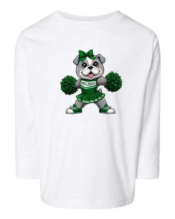 Bulldog Cheerleader Toddler Graphic Tee - Shop Style & More | Fresh Looks, Everyday Deals & Free Shipping