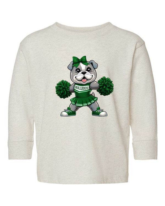 Bulldog Cheerleader Toddler Graphic Tee - Shop Style & More | Fresh Looks, Everyday Deals & Free Shipping