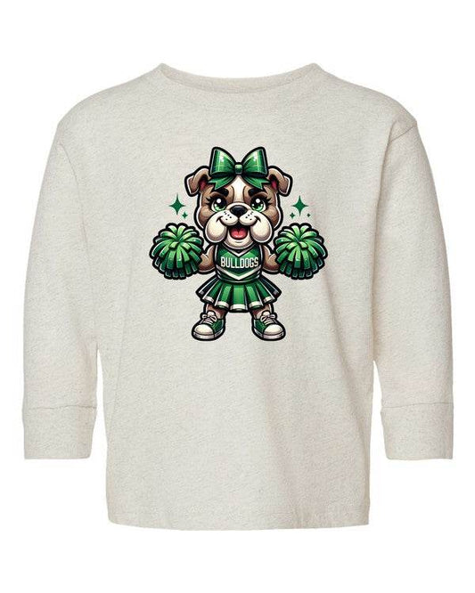 Bulldog Cheerleader Toddler Graphic Tee - Shop Style & More | Fresh Looks, Everyday Deals & Free Shipping
