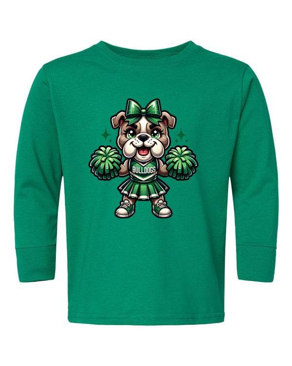 Bulldog Cheerleader Toddler Graphic Tee - Shop Style & More | Fresh Looks, Everyday Deals & Free Shipping
