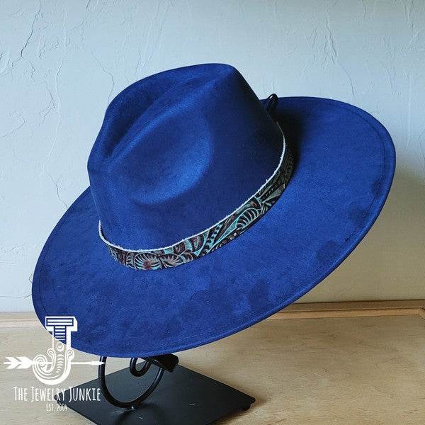 Turquoise Floral Western Leather Band W/Choice Hat - Shop Style & More | Fresh Looks, Everyday Deals & Free Shipping