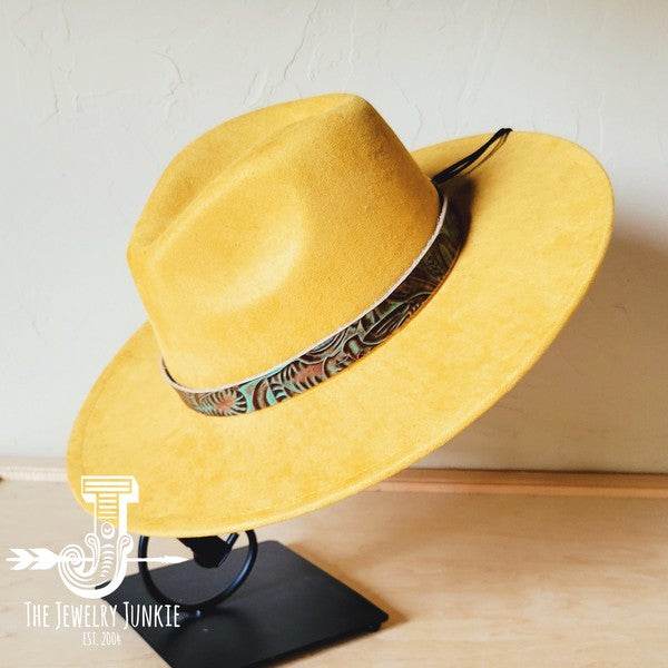 Turquoise Floral Western Leather Band W/Choice Hat - Shop Style & More | Fresh Looks, Everyday Deals & Free Shipping