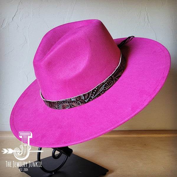 Turquoise Floral Western Leather Band W/Choice Hat - Shop Style & More | Fresh Looks, Everyday Deals & Free Shipping