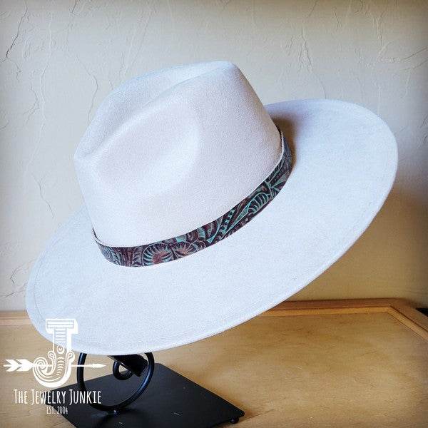 Turquoise Floral Western Leather Band W/Choice Hat - Shop Style & More | Fresh Looks, Everyday Deals & Free Shipping
